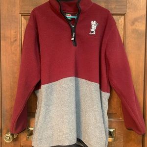 Disney Minnie Mouse half zip sweatshirt.